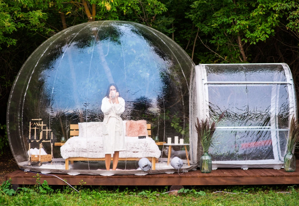 inflatable outdoor bubble tent