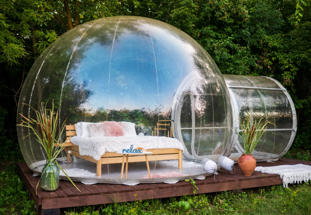 inflatable outdoor bubble tent